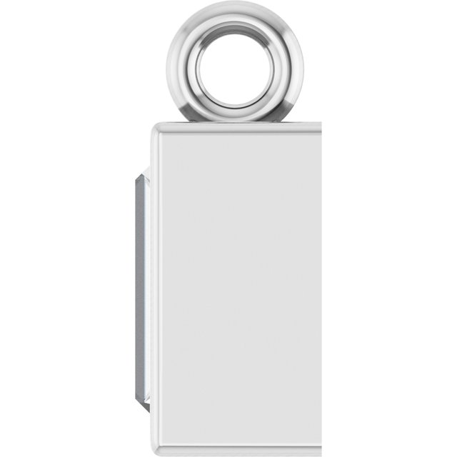 1/10 CT Natural Diamond Dangle, 2.9 mm x 6.7 mm