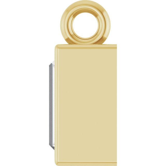 1/10 CT Natural Diamond Dangle, 2.9 mm x 6.7 mm