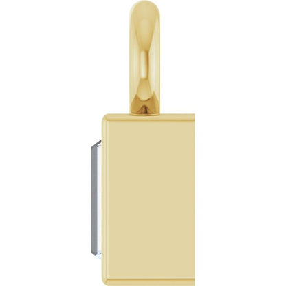 .08 CT Lab-Grown Diamond Bezel-Set Dangle