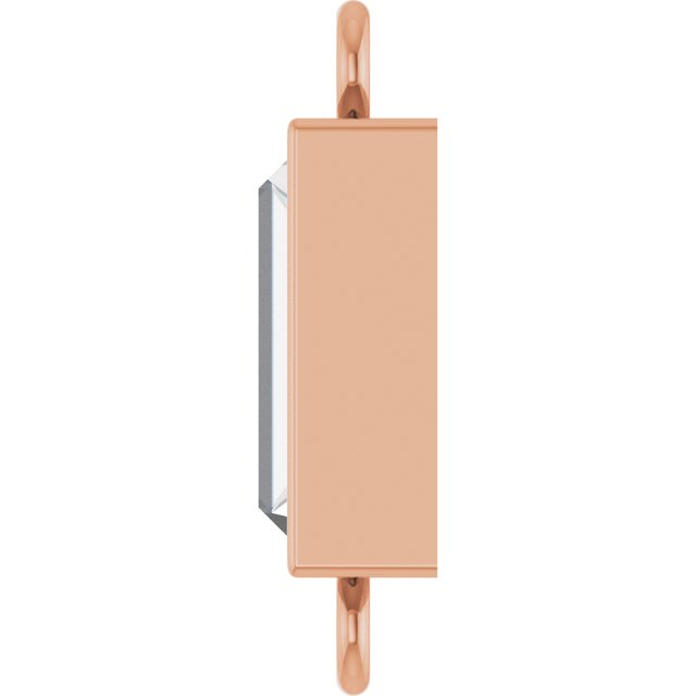 3/8 CT Natural Diamond Bezel-Set Link, 3.9 mm x 10.5 mm