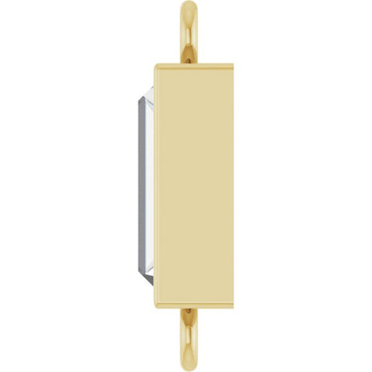 3/8 CT Lab-Grown Diamond Bezel-Set Link, 3.9 mm x 10.5 mm
