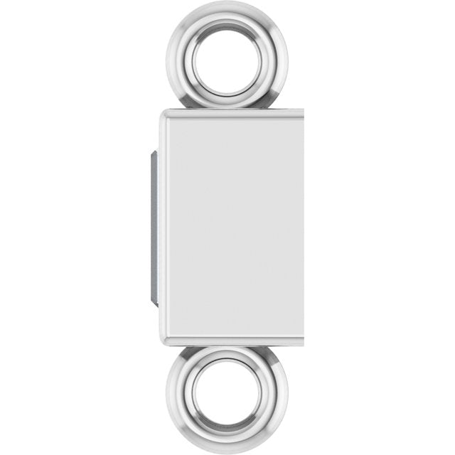 .04 CT Natural Diamond Bezel-Set Link, 2.4 mm x 7.5 mm, Style 2