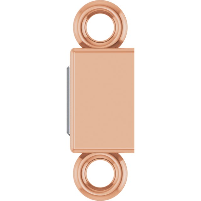.04 CT Lab-Grown Diamond Bezel-Set Link, 2.4 mm x 7.5 mm, Style 2