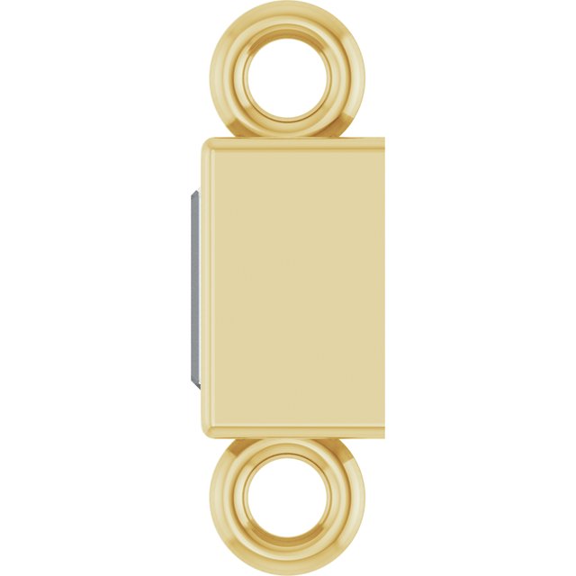 .04 CT Natural Diamond Bezel-Set Link, 2.4 mm x 7.5 mm, Style 2
