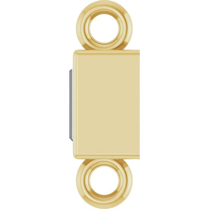 .04 CT Natural Diamond Bezel-Set Link, 2.4 mm x 7.5 mm, Style 2