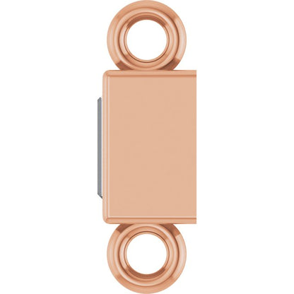 .04 CT Natural Diamond Bezel-Set Link, 2.4 mm x 7.5 mm, Style 2