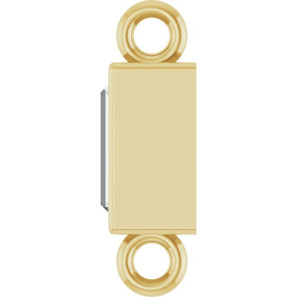 1/10 CT Natural Diamond Bezel-Set Link, 2.9 mm x 8.5 mm, Style 2
