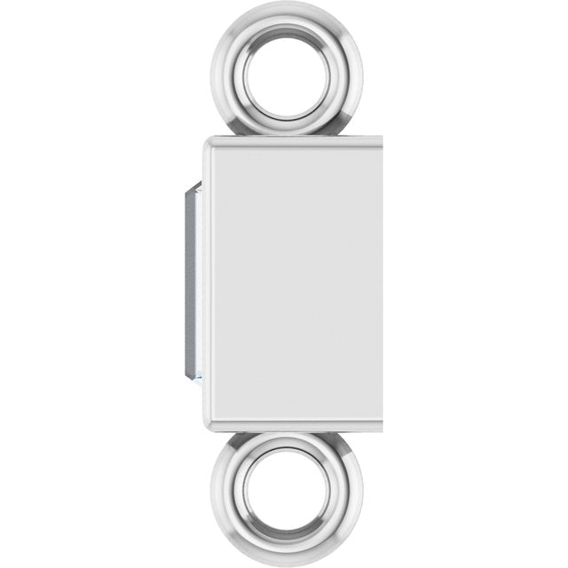 .08 CT Natural Diamond Bezel-Set Link, 2.9 mm x 7.5 mm, Style 2