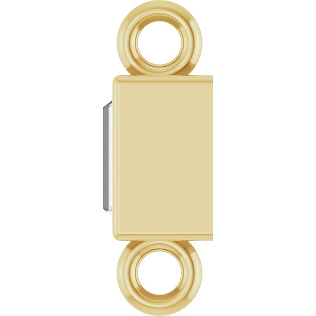 .08 CT Lab-Grown Diamond Bezel-Set Link, 2.9 mm x 7.5 mm, Style 2