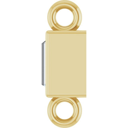 .08 CT Lab-Grown Diamond Bezel-Set Link, 2.9 mm x 7.5 mm, Style 2