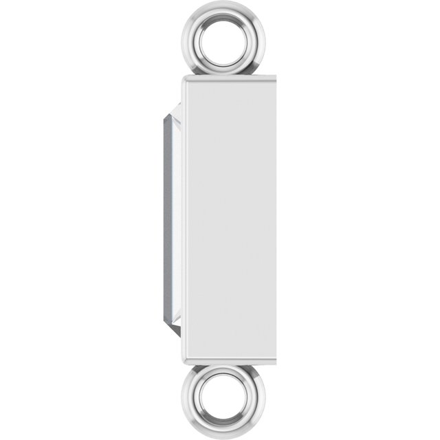 3/8 CT Natural Diamond Bezel-Set Link, 3.9 mm x 10.5 mm, Style 2