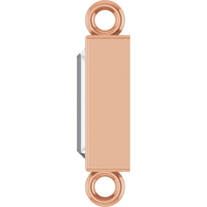 3/8 CT Lab-Grown Diamond Bezel-Set Link, 3.9 mm x 10.5 mm, Style 2