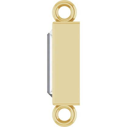 3/8 CT Lab-Grown Diamond Bezel-Set Link, 3.9 mm x 10.5 mm, Style 2