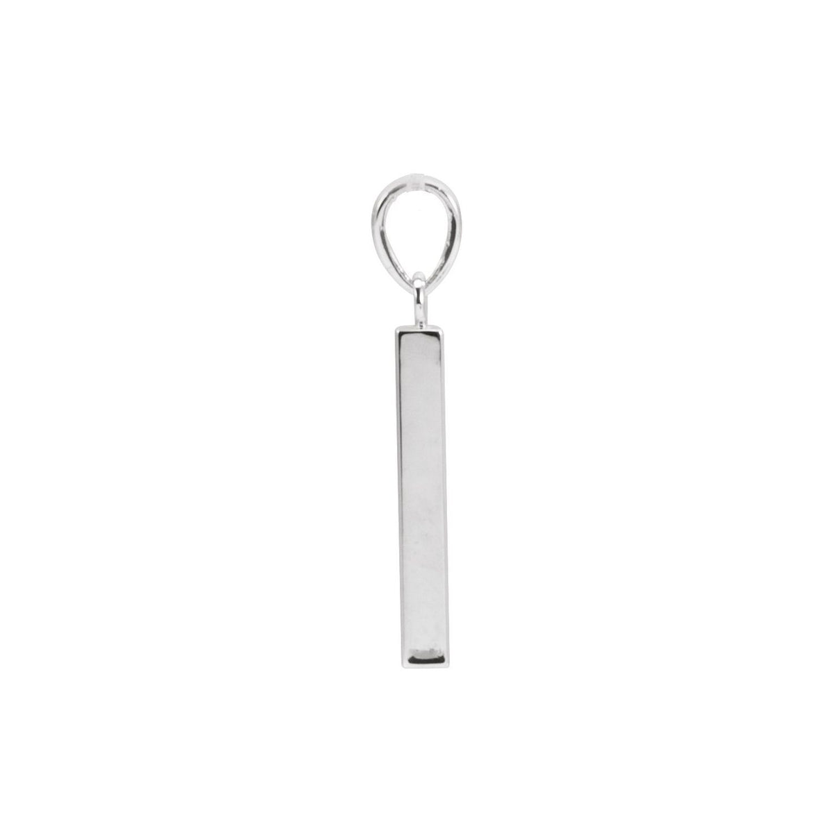 Engravable Four-Sided Bar Pendant, 24.2 x 2.9 mm