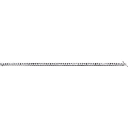 14K White Gold 4 CTW Lab-Grown Diamond Line 7 1/4" Bracelet