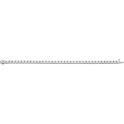 14K White Gold 9 CTW Lab-Grown Diamond Line 7 1/4" Bracelet