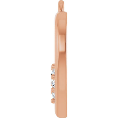 Lab-Grown Diamond Left Heart Dangle