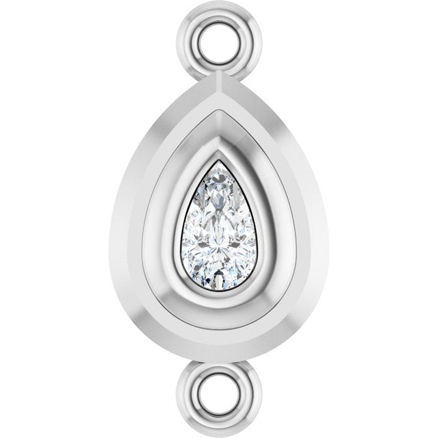1/5 Natural Diamond Bezel-Set Link