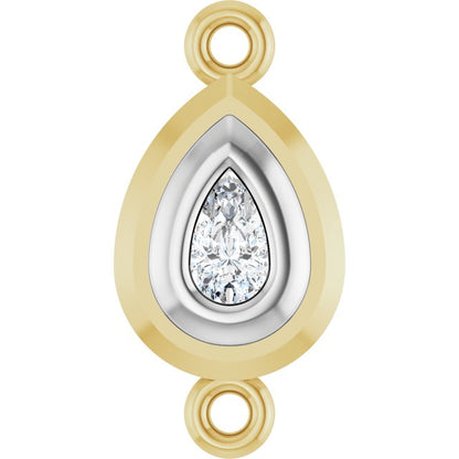 1/5 Natural Diamond Bezel-Set Link