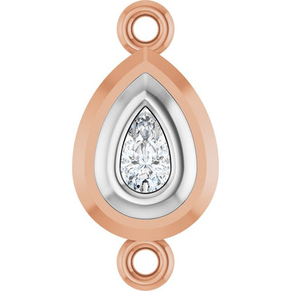 1/5 Natural Diamond Bezel-Set Link