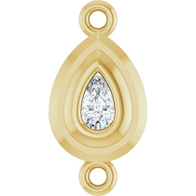 1/5 Natural Diamond Bezel-Set Link