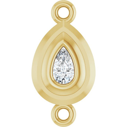 1/5 Natural Diamond Bezel-Set Link