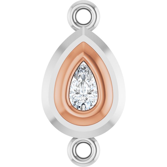 1/5 Natural Diamond Bezel-Set Link