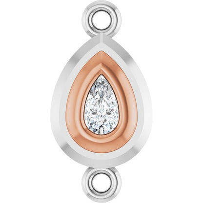 1/5 Natural Diamond Bezel-Set Link