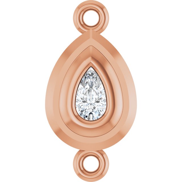1/5 Natural Diamond Bezel-Set Link