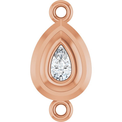 1/5 Natural Diamond Bezel-Set Link