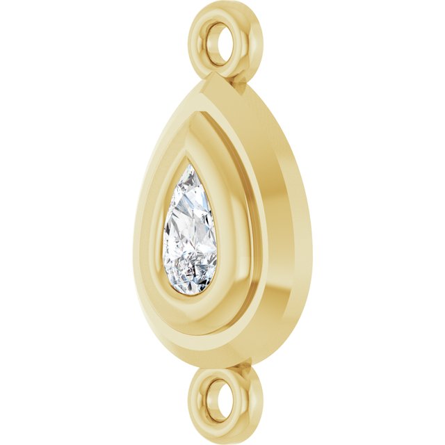 1/5 Natural Diamond Bezel-Set Link