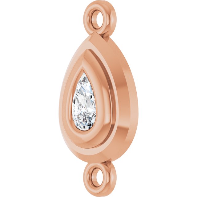 1/5 Natural Diamond Bezel-Set Link