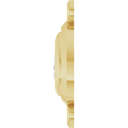 1/5 Natural Diamond Bezel-Set Link