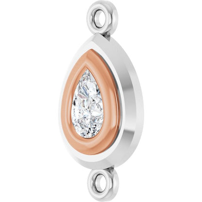 1/3 Natural Diamond Bezel-Set Link