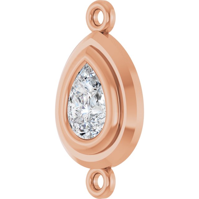 1/2 Natural Diamond Bezel-Set Link