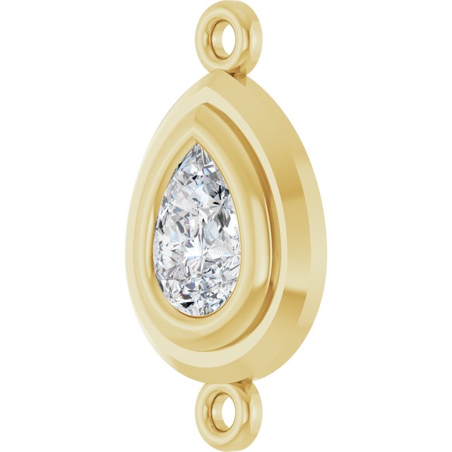 1/2 Natural Diamond Bezel-Set Link