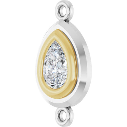 1/2 Natural Diamond Bezel-Set Link