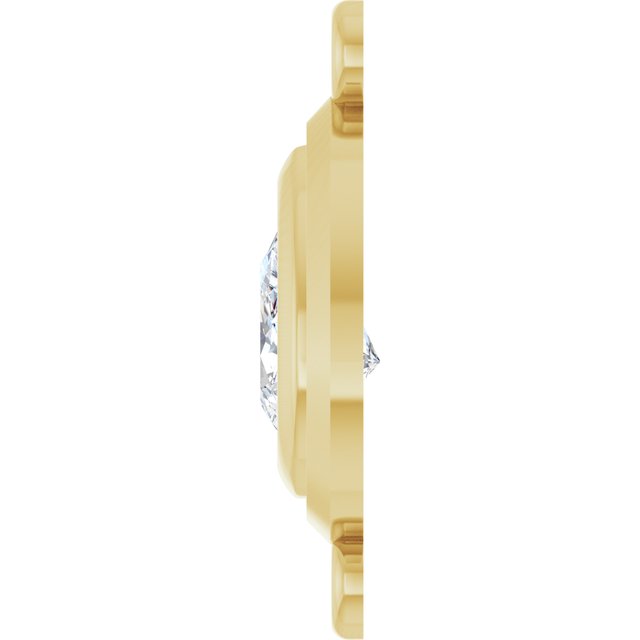 1/2 Natural Diamond Bezel-Set Link