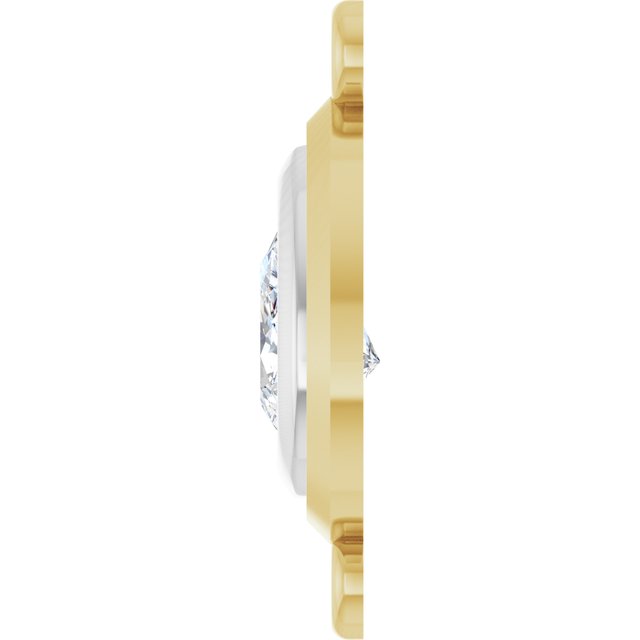 1/2 Natural Diamond Bezel-Set Link