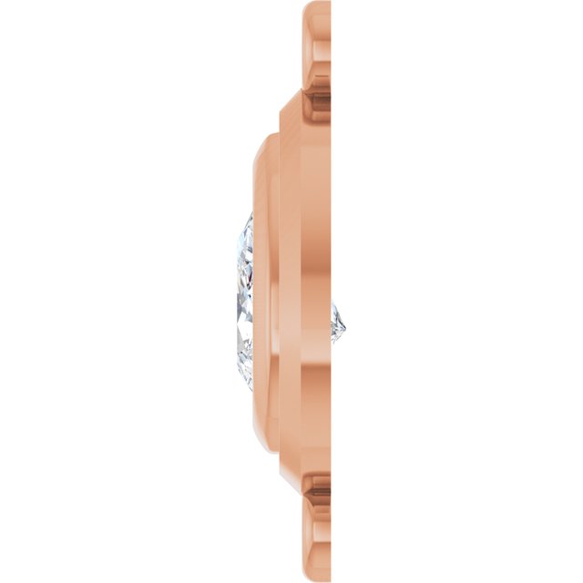1/2 Natural Diamond Bezel-Set Link