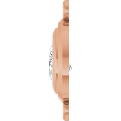 1/2 Natural Diamond Bezel-Set Link
