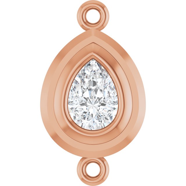 1/2 Natural Diamond Bezel-Set Link