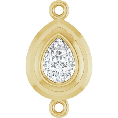 1/2 Natural Diamond Bezel-Set Link