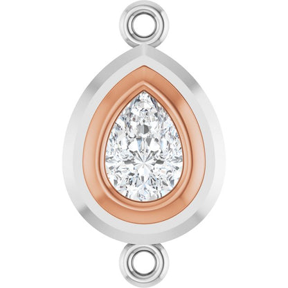 1/2 Natural Diamond Bezel-Set Link