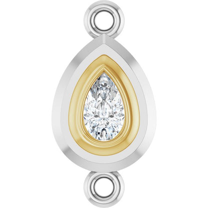 1/5 CT Lab-Grown Diamond Link, 7.6 mm x 15.1 mm