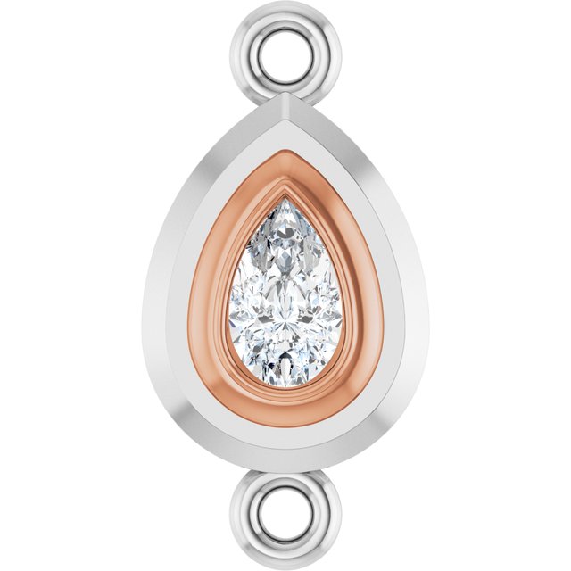 1/5 CT Lab-Grown Diamond Link, 7.6 mm x 15.1 mm