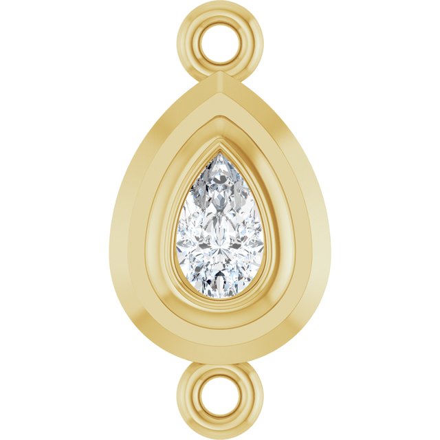 1/5 CT Lab-Grown Diamond Link, 7.6 mm x 15.1 mm
