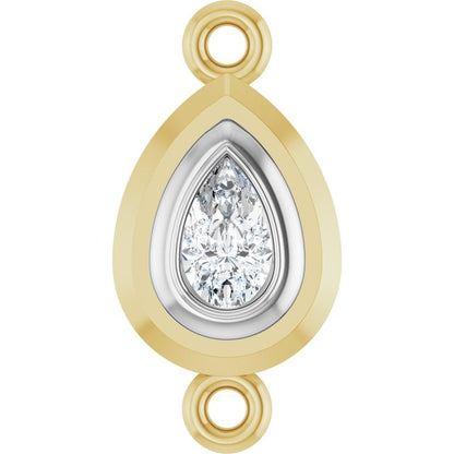 1/5 CT Lab-Grown Diamond Link, 7.6 mm x 15.1 mm