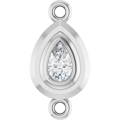 1/5 CT Lab-Grown Diamond Link, 7.6 mm x 15.1 mm