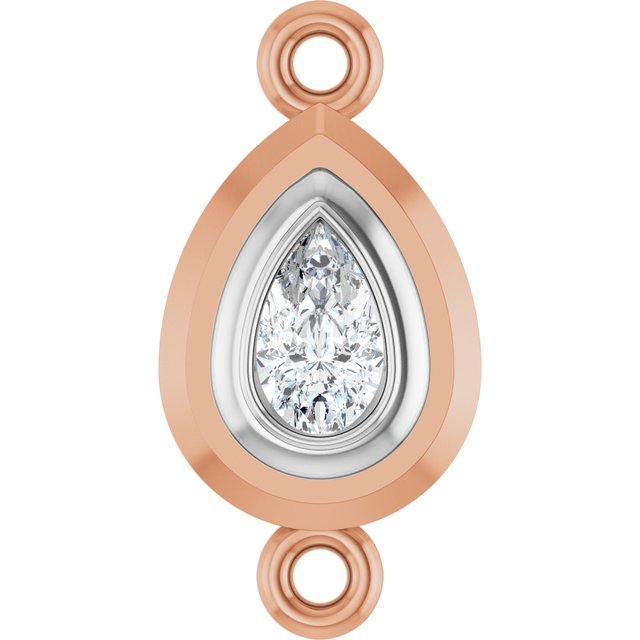 1/5 CT Lab-Grown Diamond Link, 7.6 mm x 15.1 mm